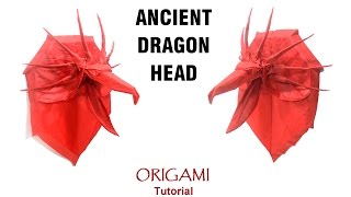 Origami Ancient Dragon head Satoshi Kamiya and Mi Chen [upl. by Matthew]