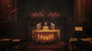 Peaceful Holy Hour in Cathedral  Eucharistic Adoration with Gregorian Chants Ambience 1 Hour [upl. by Lukin480]