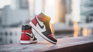 Review amp OnFeet Air Jordan 1 Retro High OG quotBred Toequot [upl. by Meikah79]