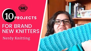 10 Beginner Knitting Projects for absolute beginners [upl. by Cunningham]