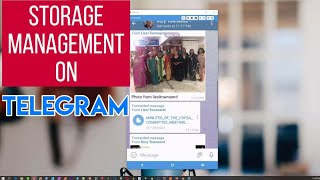 Storage Management on Telegram [upl. by Wordoow851]