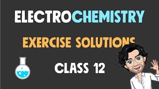 Electrochemistry Exercise Solutions  Class 12 Board Exam [upl. by Edualcnaej]