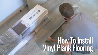 How to Install Vinyl Plank Flooring  Tips amp Tricks [upl. by Abey434]