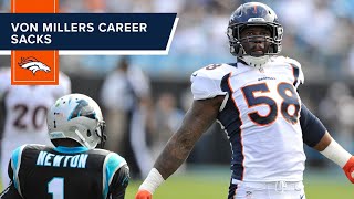 Relive all of Von Millers 106 career regularseason sacks [upl. by Yonatan]