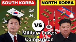 WHO HAS THE STRONGEST MILITARY South Korea or North Korea [upl. by Anaitsirk]