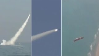 Pakistan tests Babur 3  Its first nuclearcapable submarine cruise missile [upl. by Darian567]