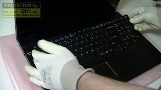 how to replace or remove keyboard on sony vaio sve17 keyboard replacement disassembly [upl. by Anivas]