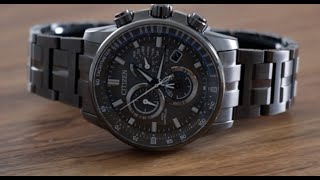 Citizen EcoDrive Perpetual Chrono AT Watch Review CB588755H E660 Movement [upl. by Waters]