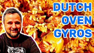 GYROS im DUTCH OVEN GRILLEN — Klaus grillt [upl. by Leeda]