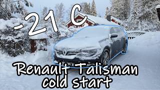 Renault Talisman 15 dci diesel Cold Start  21 Celcius [upl. by Weismann945]