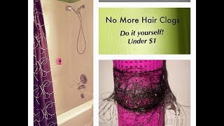 Homemade 1 Hair Catcher Bathtub Shower Strainer DIY [upl. by Ayortal11]