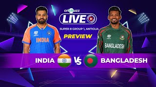 T20 World Cup Super 8  India v Bangladesh Preview [upl. by Caressa648]