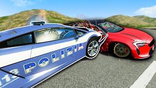 Lamborghini Police Chase  BeamNG Multiplayer Mod Gameplay [upl. by Haeel]