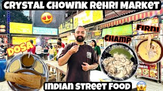 Best Street Food in Amritsar 😱 Crystal Chownk Rehri Market 😍 DELICIOUS FOOD [upl. by Fregger362]