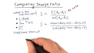 Computing sharpe ratio [upl. by Sukin]