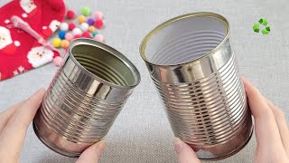 VERY Beautiful  Christmas decoration idea with Tin cans  Genius recycling crafts  DIY hacks [upl. by Stalder]