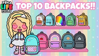 WHERE TO FIND THE CUTEST BACKPACKS  TOCA LIFE WORLD  DAISY GAMES [upl. by Arevle]