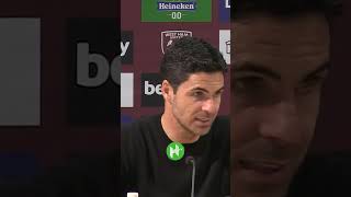 Arteta REACTS to Sakas penalty MISS 😳 shorts [upl. by Aiak139]