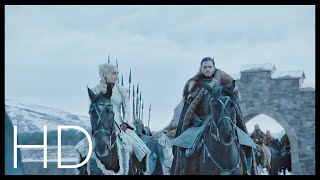 Jon and Daenerys arrive at Winterfell  Game of Thrones Season 8 Episode 1  HD [upl. by Spanos664]