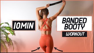 10 Min Underbutt BOOTY Workout With a Band  Victorias Secret Booty Workout  Booty Workout For Mom [upl. by Yedoc]