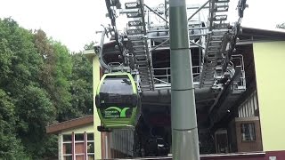 Deutschland Harz Bodetal vom Hexentanzplatz mit der Seilbahn nach Thale [upl. by Dafodil]