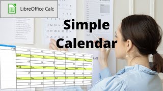 How to create a simple calendar in LibreOffice Calc [upl. by Holsworth]