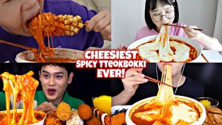 EXTREMELY CHEESY TTEOKBOKKI VS MUKBANGERS🤯🙀🤯 [upl. by Atteynek]