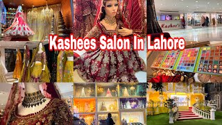 Kashees parlor in Lahore  Kashees makeup shopping  bridal lahanga kashes  mm Alam Road kashees [upl. by Magdala]