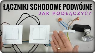 ŁĄCZNIK SCHODOWY PODWÓJNY  jak podłączyć łączniki schodowe podwójne do instalacji elektrycznej [upl. by Airetal]