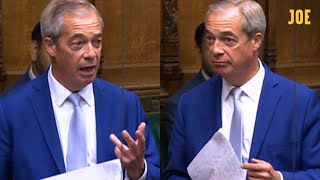 Nigel Farage mocked during maiden speech calling for ECHR referendum [upl. by Alilak769]