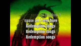 Bob Marley  Redemption Song  Lyrics HQ HD [upl. by Etnoid]