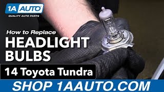 How to Replace Headlight Bulbs1419 Toyota Tundra [upl. by Richie]