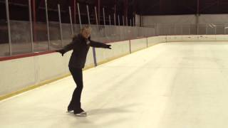 USFSA Basic Skills 6E  Forward spiral on a straight line [upl. by Allista]