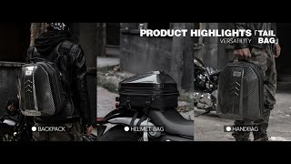 Grapelet Motorcycle Tail Bag [upl. by Hepsoj]