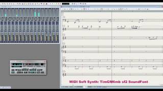 SoundFont TimGM6mbsf2 Timbre Comparison of Midi Soft Synthesizer Part610 [upl. by Alahcim]