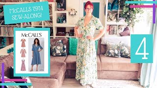 How To  How I  McCalls 7974 SewAlong  Part Four  The Collared Bodice with Sleeves [upl. by Ellienad]