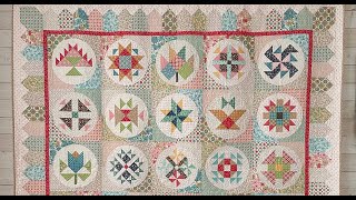 Mercantile Sampler Sew Along  Birthday Cake Sampler Block Tutorial [upl. by Einahpad]