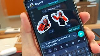 TUTORIAL  Como fazer figurinhas no WhatsApp Android  iOS [upl. by Balduin379]