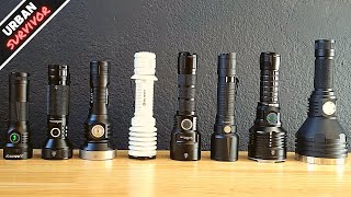 8 SUPER Thrower 21700 Flashlights 🔦 NOCTIGON v MANKER v SOFIRN v WURKKOS TS30S v OLIGHT v LUMINTOP [upl. by Estren]