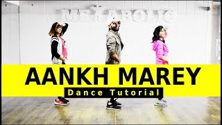 Aankh Marey Dance Tutorial  SIMMBA  Aankh Marey Easy Dance Choreography  FITNESS DANCE with RAHUL [upl. by Mailliw]