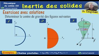 Inertie des solides centre de gravité de quelques formes mécanique du solide S3 [upl. by Dadirac]