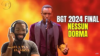 Innocent Masuku Makes Nessun Dorma His Own  BGT 2024 Final Reaction [upl. by Nuavahs]