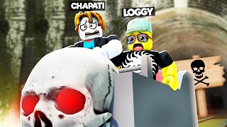 LOGGY ESCAPED PENNYWISE ON ROLLER COASTER  ROBLOX [upl. by Amoeji828]