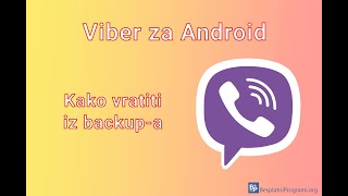 Viber za Android  kako vratiti iz backupa [upl. by Erialb]