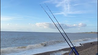 Suffolk Beach Fishing Pakefield Beach [upl. by Nhar505]