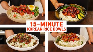 15 Minute Korean Rice Bowls For Your Busy WEEKNIGHT DINNER [upl. by Ruenhcs]