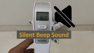 Setting Sound Thermometer Microlife FR1DL1 FR1MR1  Beep to silent or silent to beep [upl. by Iblehs]