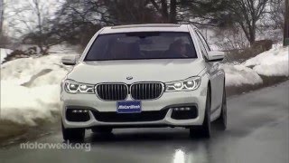 MotorWeek  Road Test 2016 BMW 750i [upl. by Akinimod928]