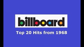 Billboard Top 20 Hits of 1968 [upl. by Ennovy]