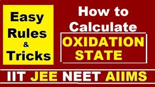 Easy Rules How to Calculate Oxidation State With ExamplesRedox [upl. by Albion219]